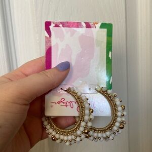New Lilly Pulitzer Hoop Earring